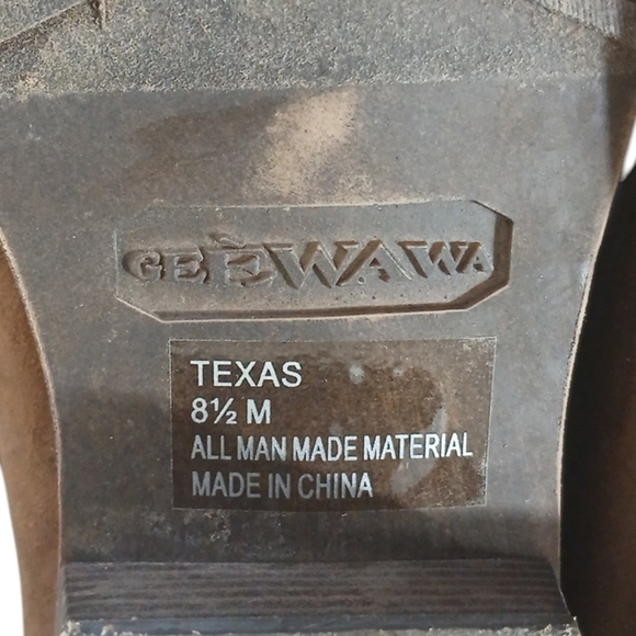 Anthropologie Gee Wawa Western Ankle Boots Women's Brown Leather Booties sz 8.5 - Picture 10 of 11